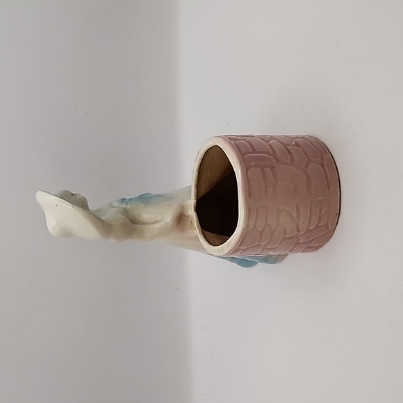 Vintage Shawnee Pottery Southern Belle & Wishing Well Planter Pink and Blue - Picture 4 of 9